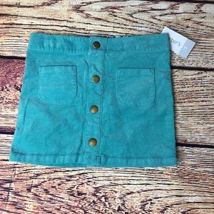 Super cute Corduroy button up skirt girls size 5